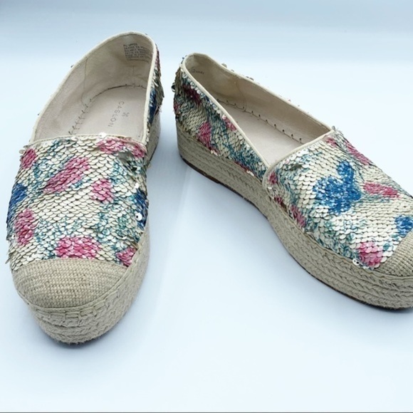 CASLON Collins Floral Sequin Espadrilles platform - Picture 3 of 8